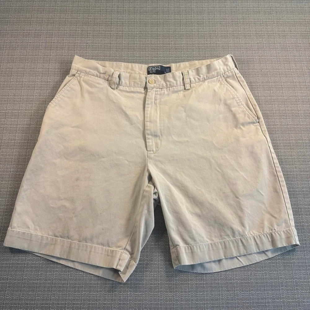 Polo Ralph Lauren cream cotton chino shorts men's size 32